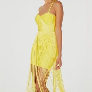 NWT Marciano Guess fringe dress